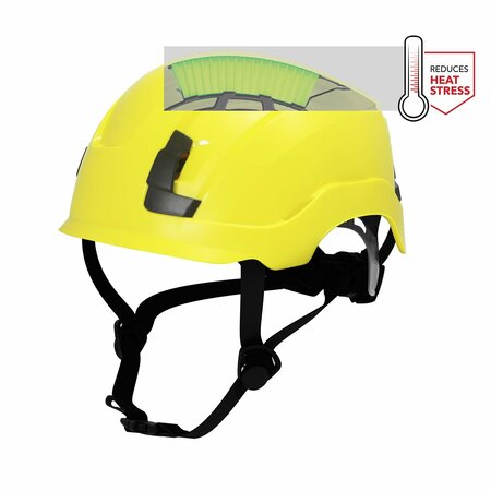 GENERAL ELECTRIC Safety Helmet, Non-Vented, Yellow GH401Y